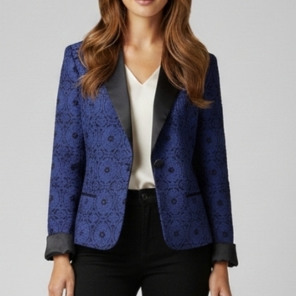 NWT, Chicos Lace Tuxedo Jacket